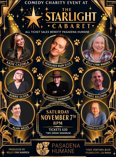 COMEDY CHARITY EVENT BENEFITTING PASADENA HUMANE