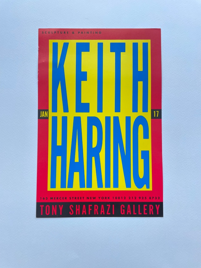 Keith Haring Tony Shafrazi Exhibition Announcement thumbnail 3