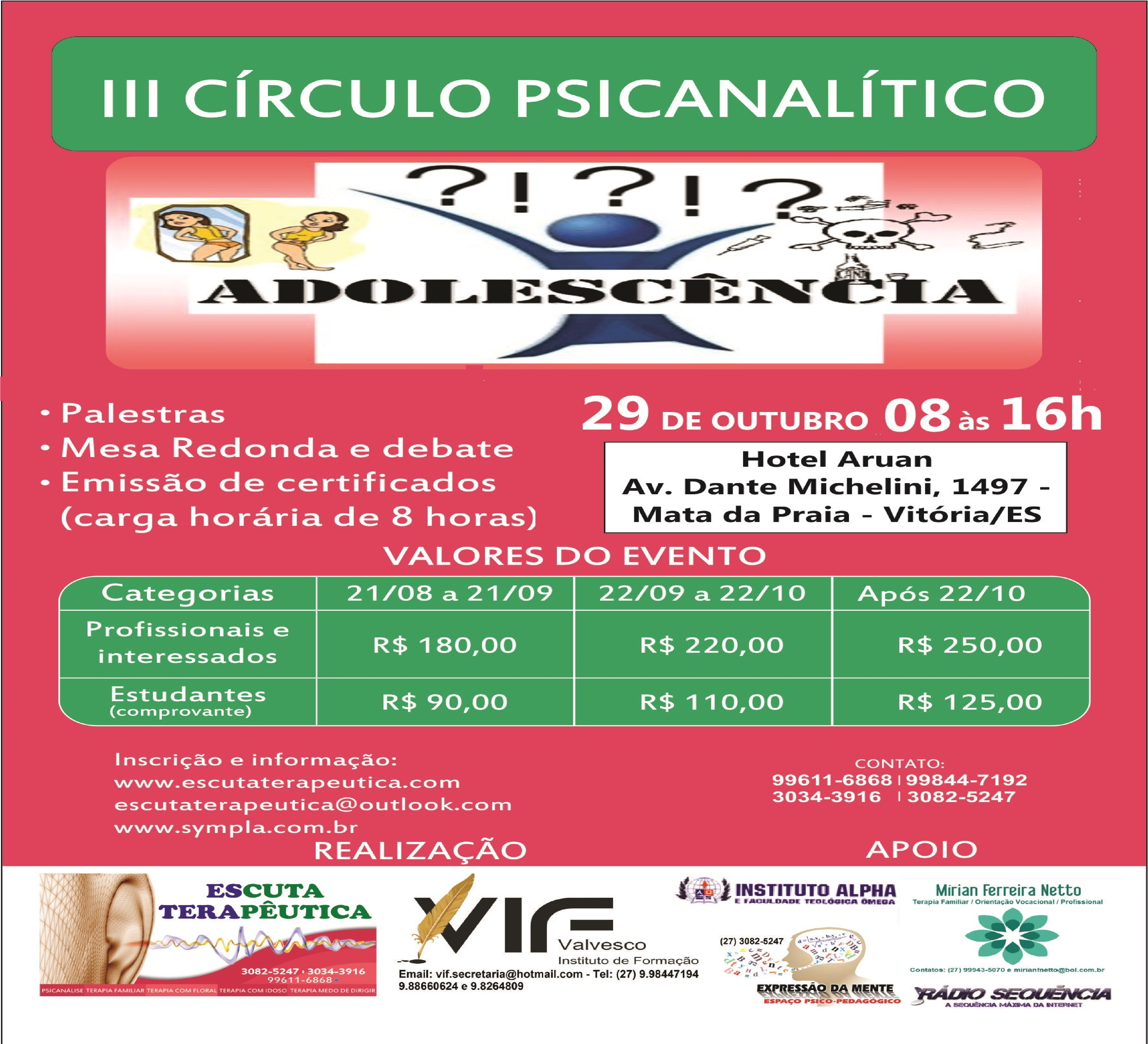 III CÍRCULO PSICANALÍTICO - ADOLESCÊNCIA