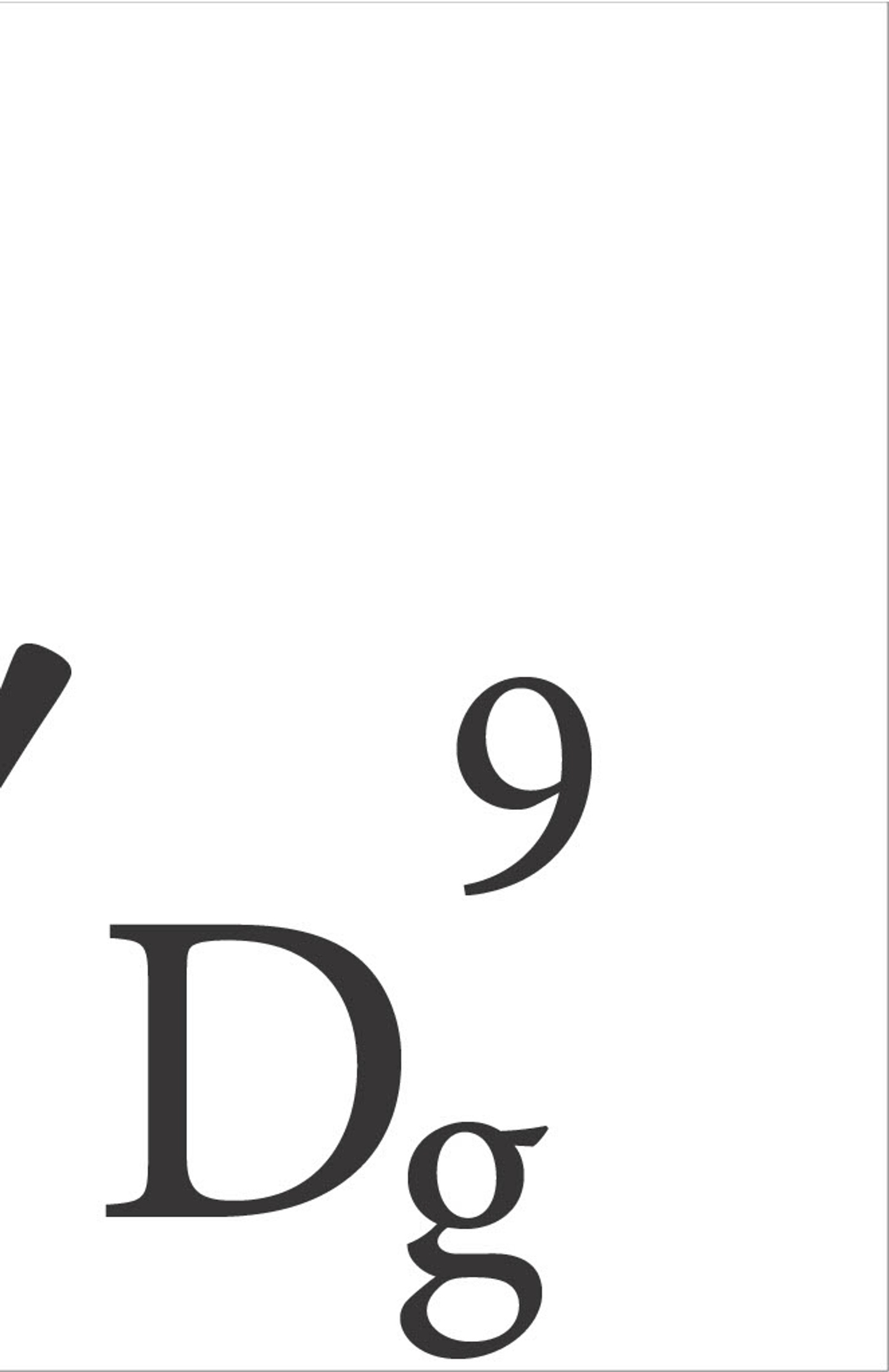 Letterform in layout