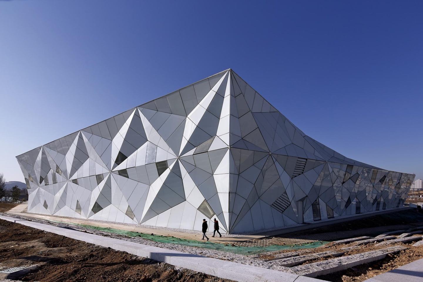 Image of building exterior with blue sky