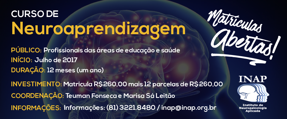 Curso de Neuroaprendizagem online (ao vivo) e presencial