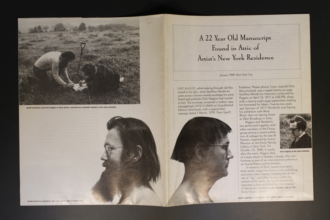 A 22 Year Old Manuscript Found in the Attic of Artist's NY Residence thumbnail 2