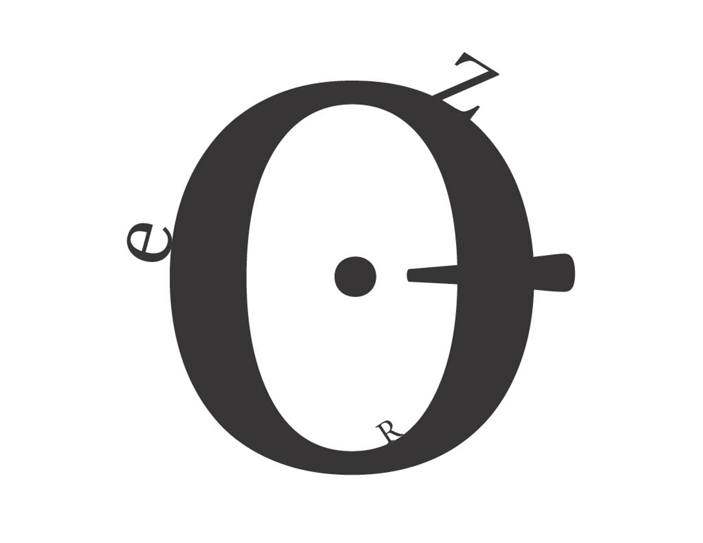 Letterform in layout