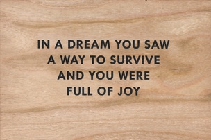 In a Dream You Saw a Way to Survive and You Were Full of Joy Wooden Postcard