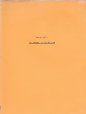 Two Essays in Letter Form