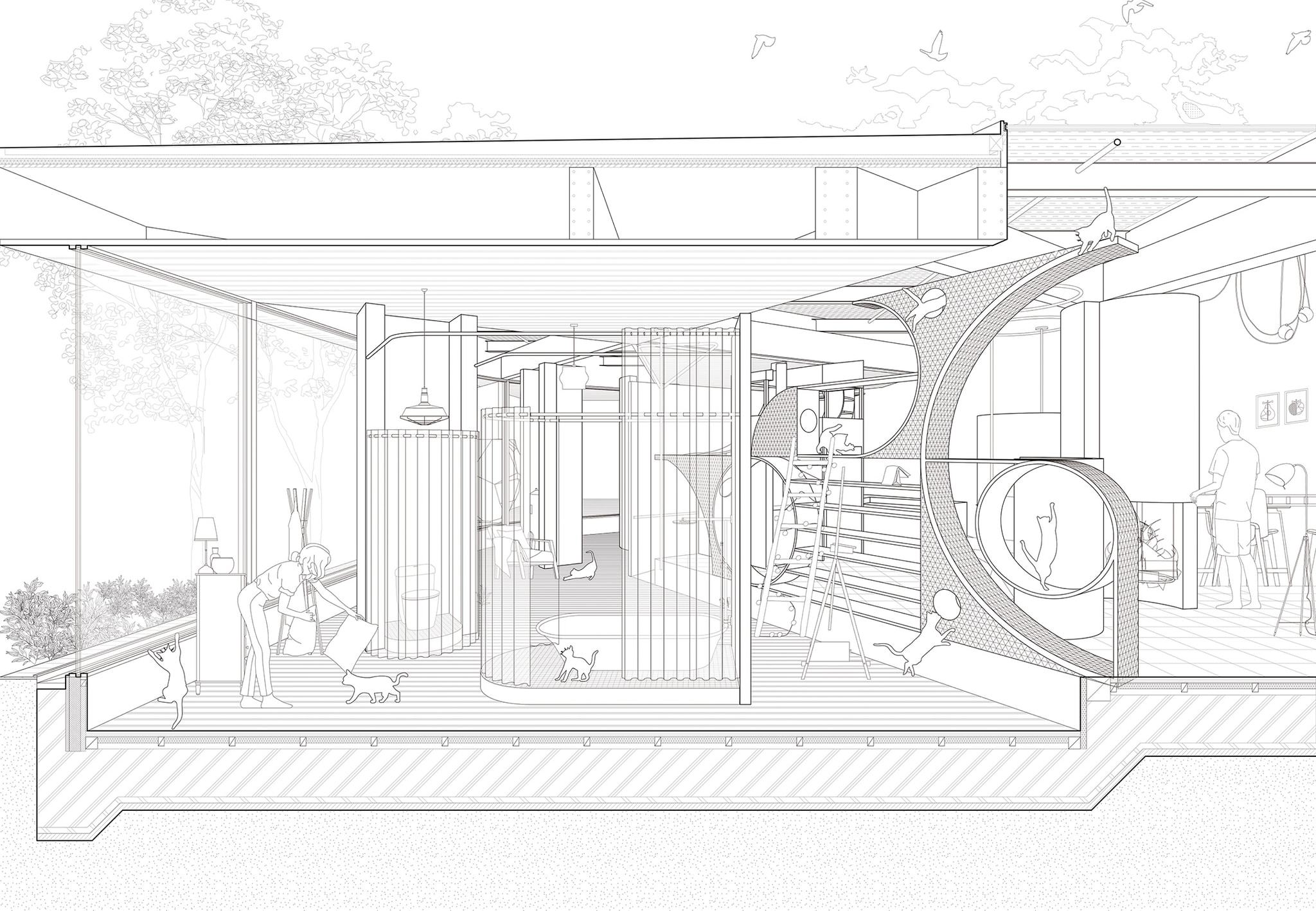 Section Drawing - Columbia GSAPP