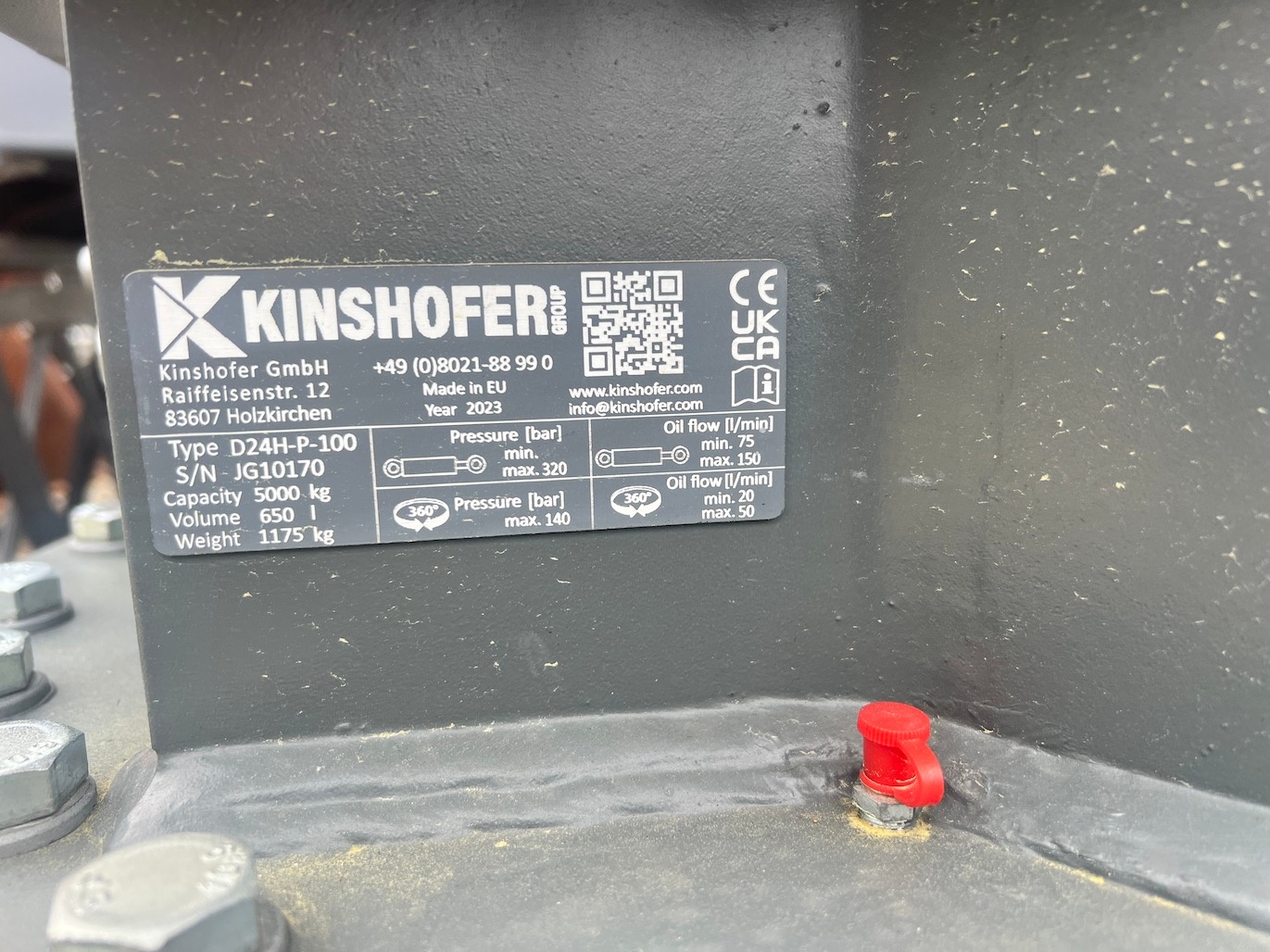 Used 2023 Kinshofer D24H-P-100 For Sale