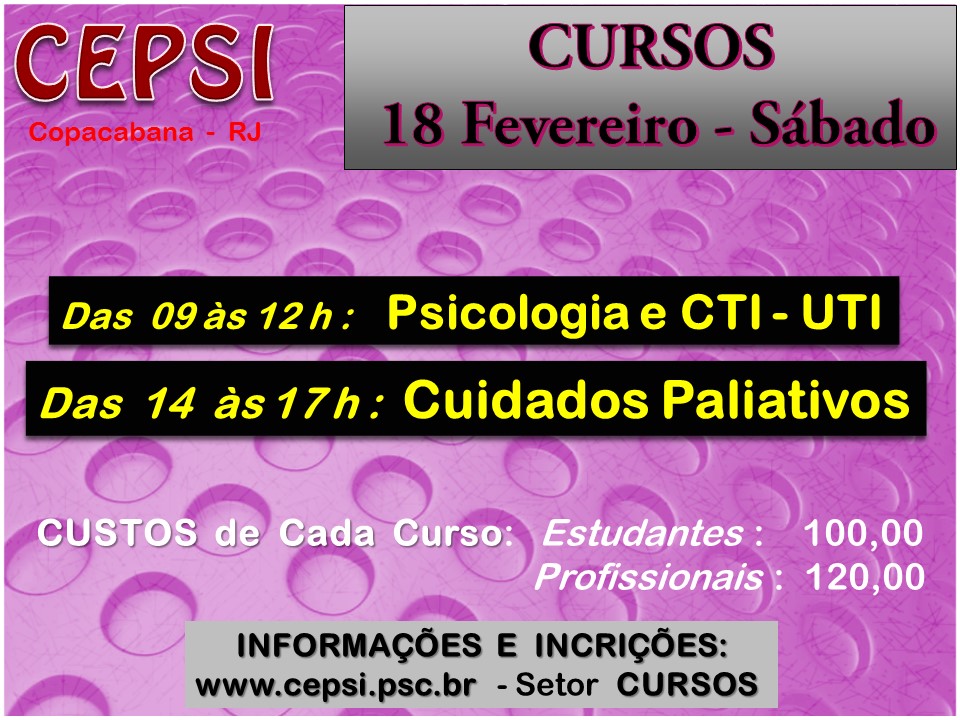 CEPSI - CURSOS DE SÁBADOS