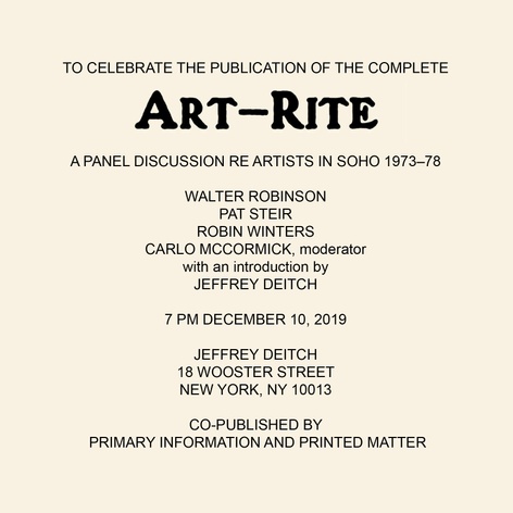 ART-RITE launch event