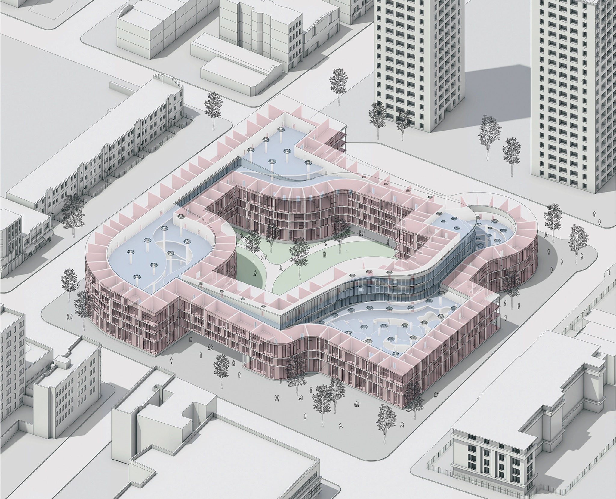 Axonometric Drawing - Columbia GSAPP