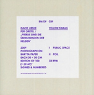 EN/OF 039 : David Lieske / Yellow Swans