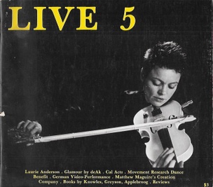 Performance Art Magazine: LIVE No. 5 (1981)