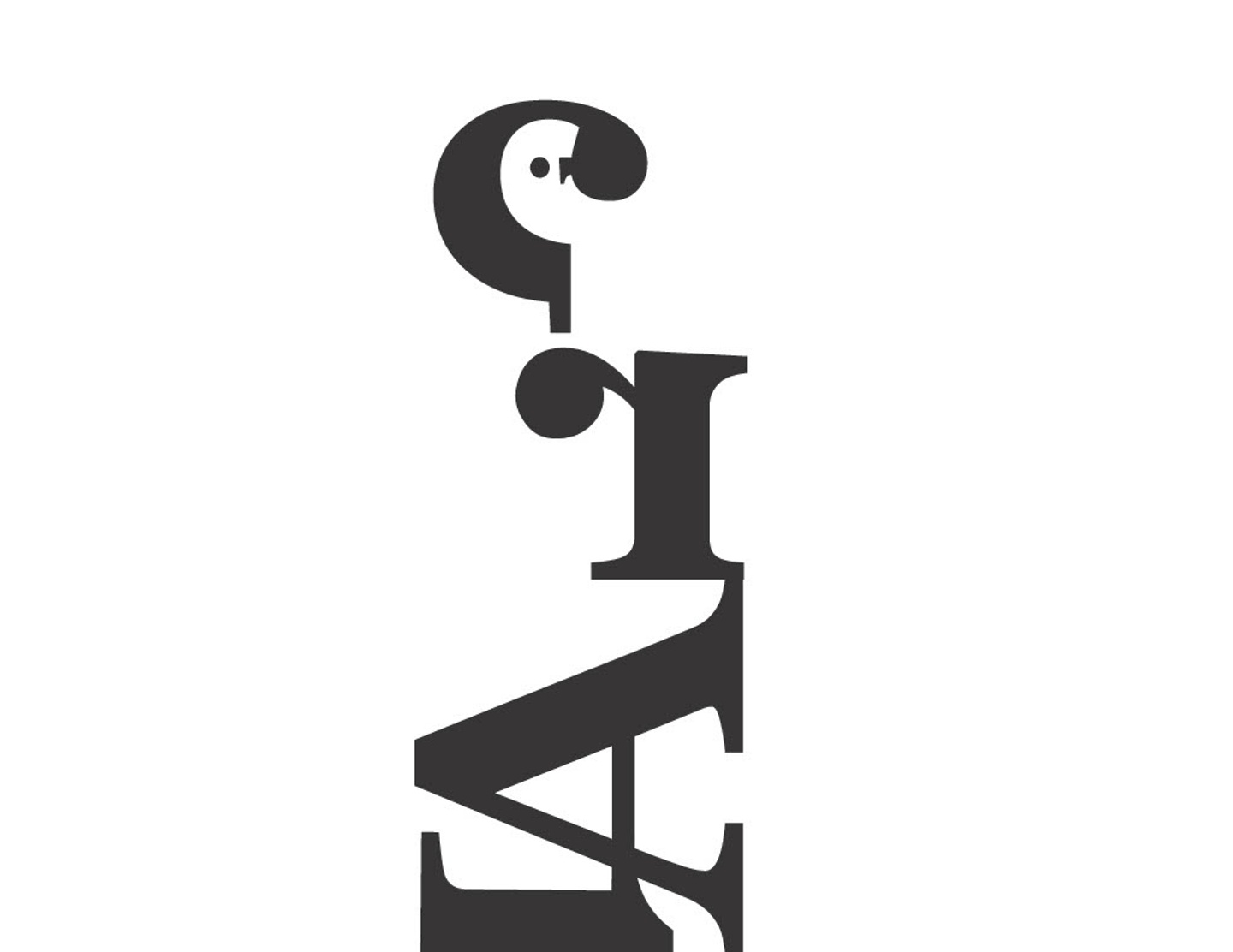 Letterform in layout
