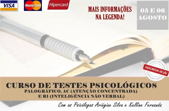 Curso de Testes Psicológicos (Palográfico, AC e R1)