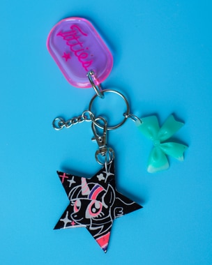 Pony Star Keychain