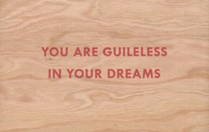 You Are Guileless In Your Dreams Wooden Postcard