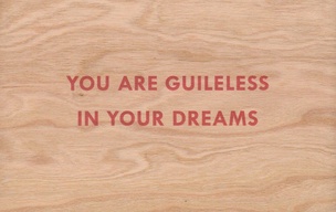 You Are Guileless In Your Dreams Wooden Postcard