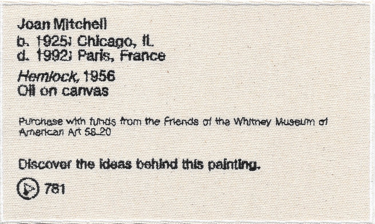 Permanent Collection Canvas Patch: Joan Mitchell