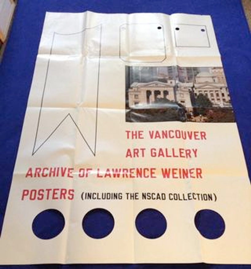 Lawrence Weiner - Archive of Lawrence Weiner Posters [Folded