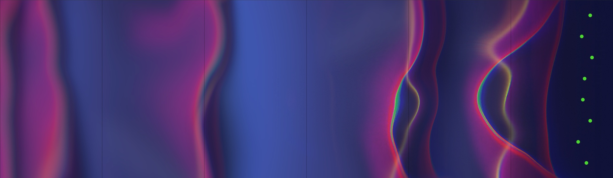 Exploration of lines and gradients in overlapping wave-like forms