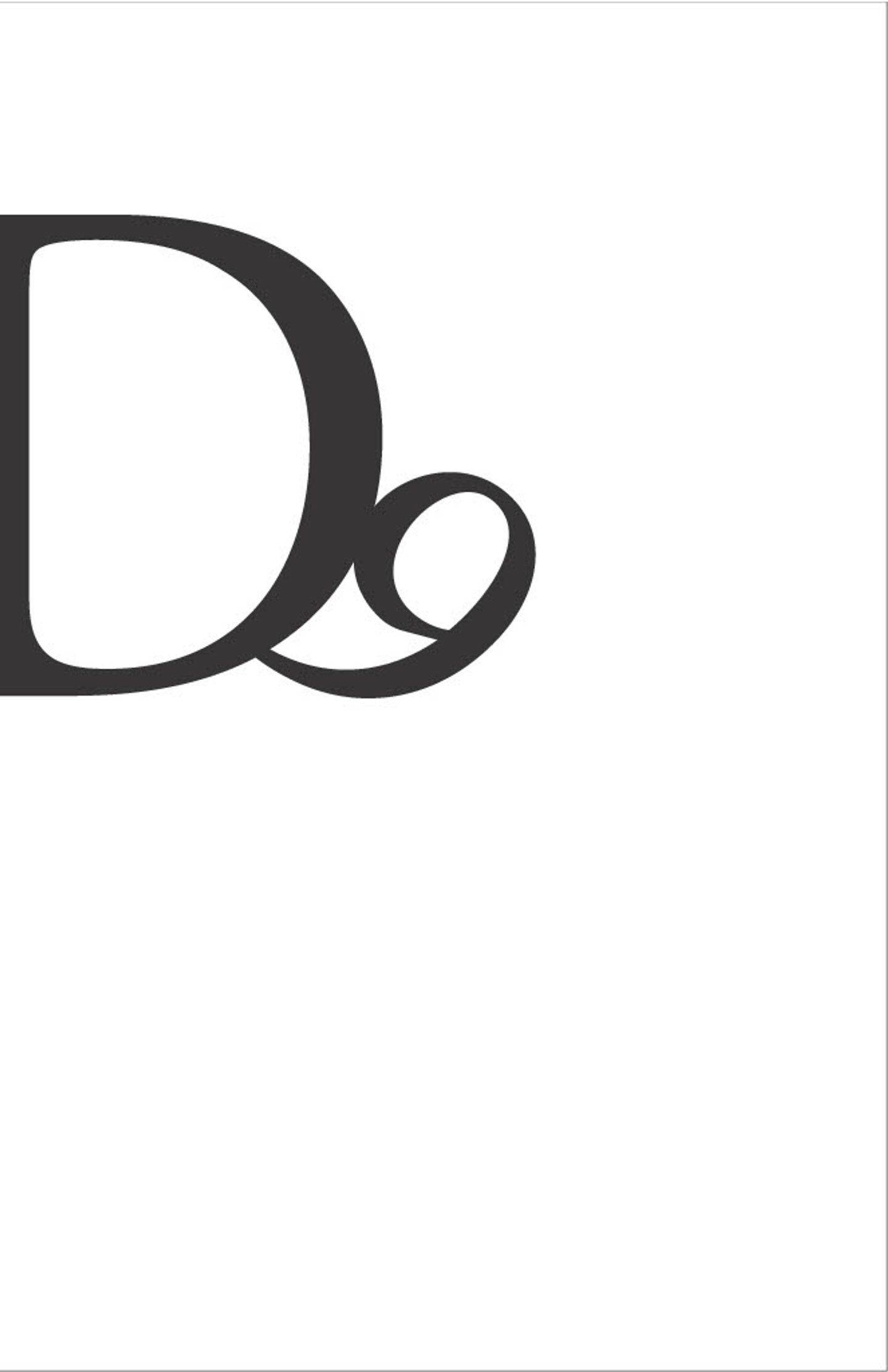 Letterform in layout