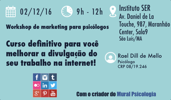 Workshop - Marketing digital para psicólogos: como revolucionar o seu posicionamento na internet