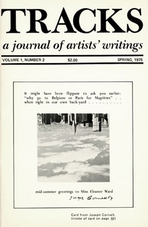 Tracks : A Journal of Artists' Writings