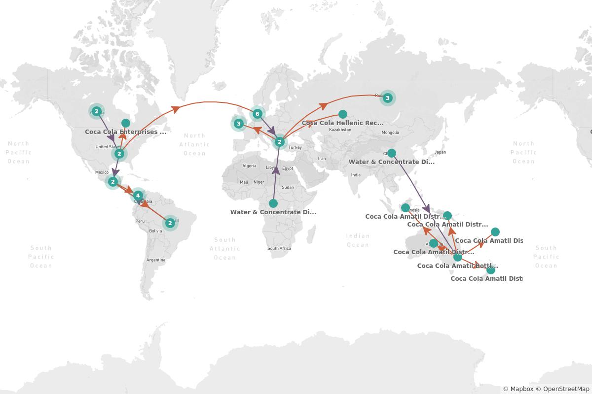 Coca Cola Distribution Map