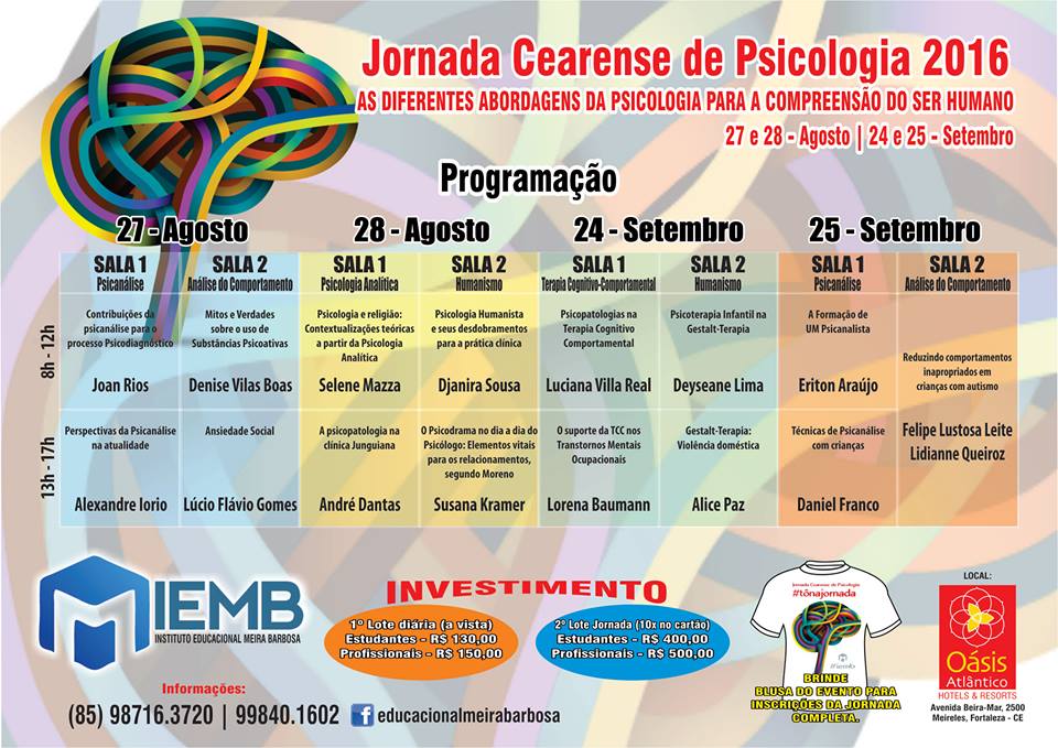 Jornada Cearense de Psicologia 2016