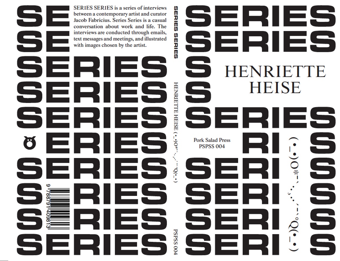 Jesper Fabricius And Henriette Heise Series Series Henriette Heise O Q Printed Matter