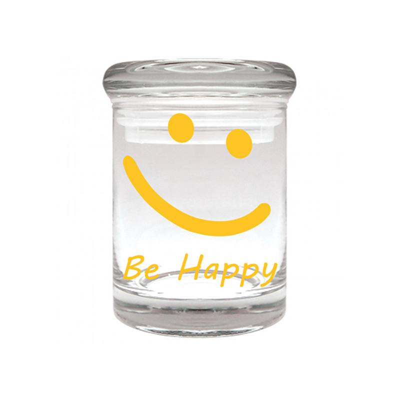 “Be Happy” Stash Jar for 1/8 Oz