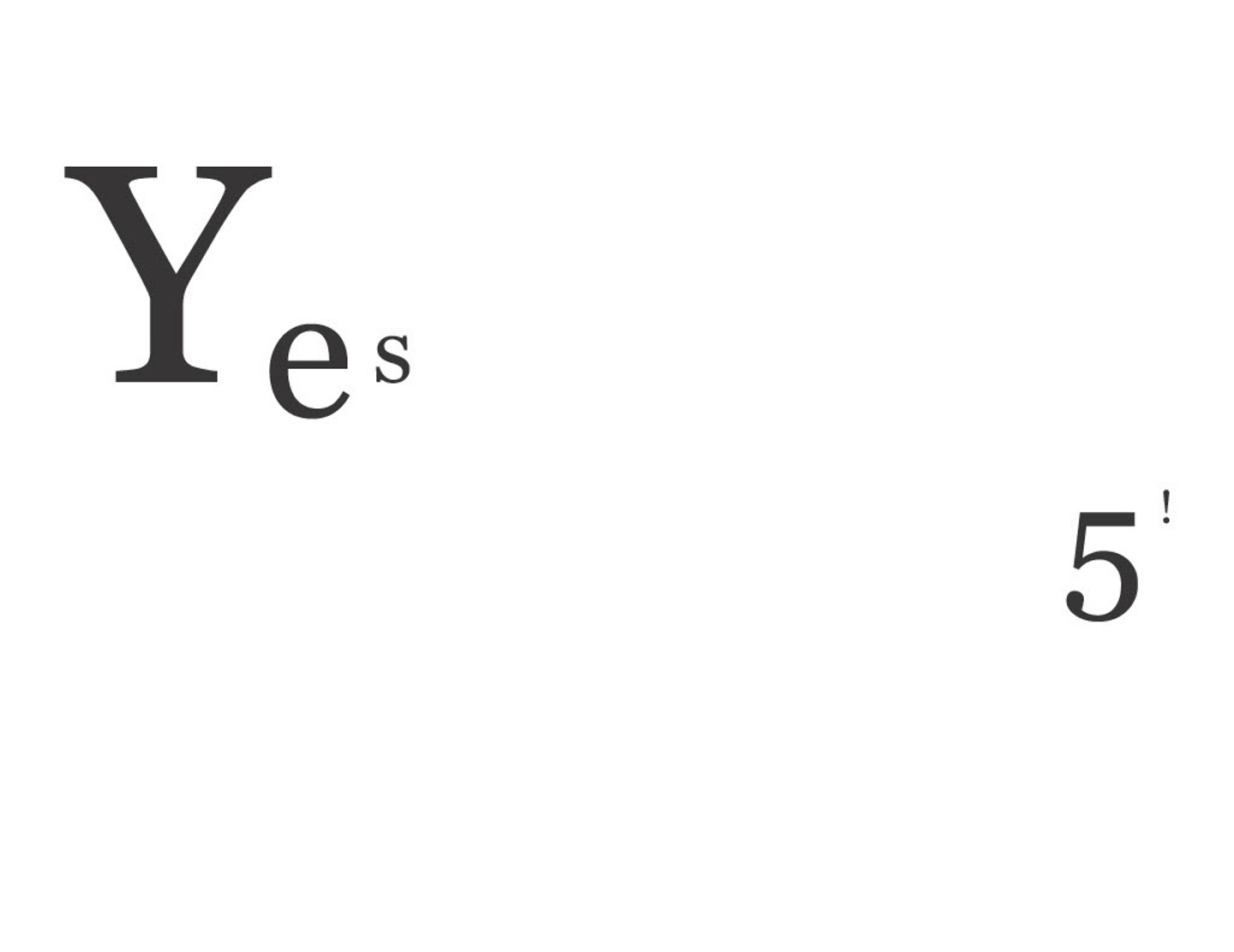 Letterform in layout