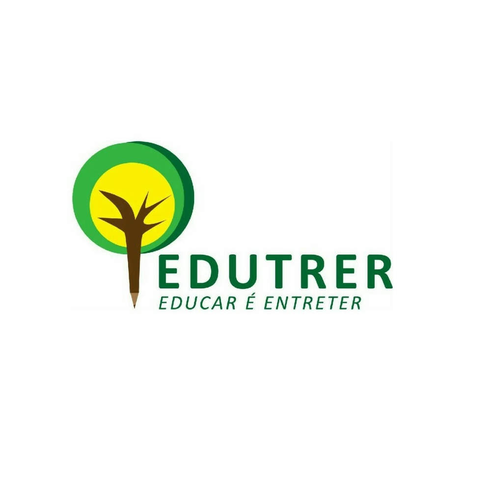 A logo shows an organization called “EDUTRER.” The logo incorporates a graphic image of a tree, with the leaves indicated by two green circles and a smaller yellow circle inside them, and the trunk is a brown pencil.