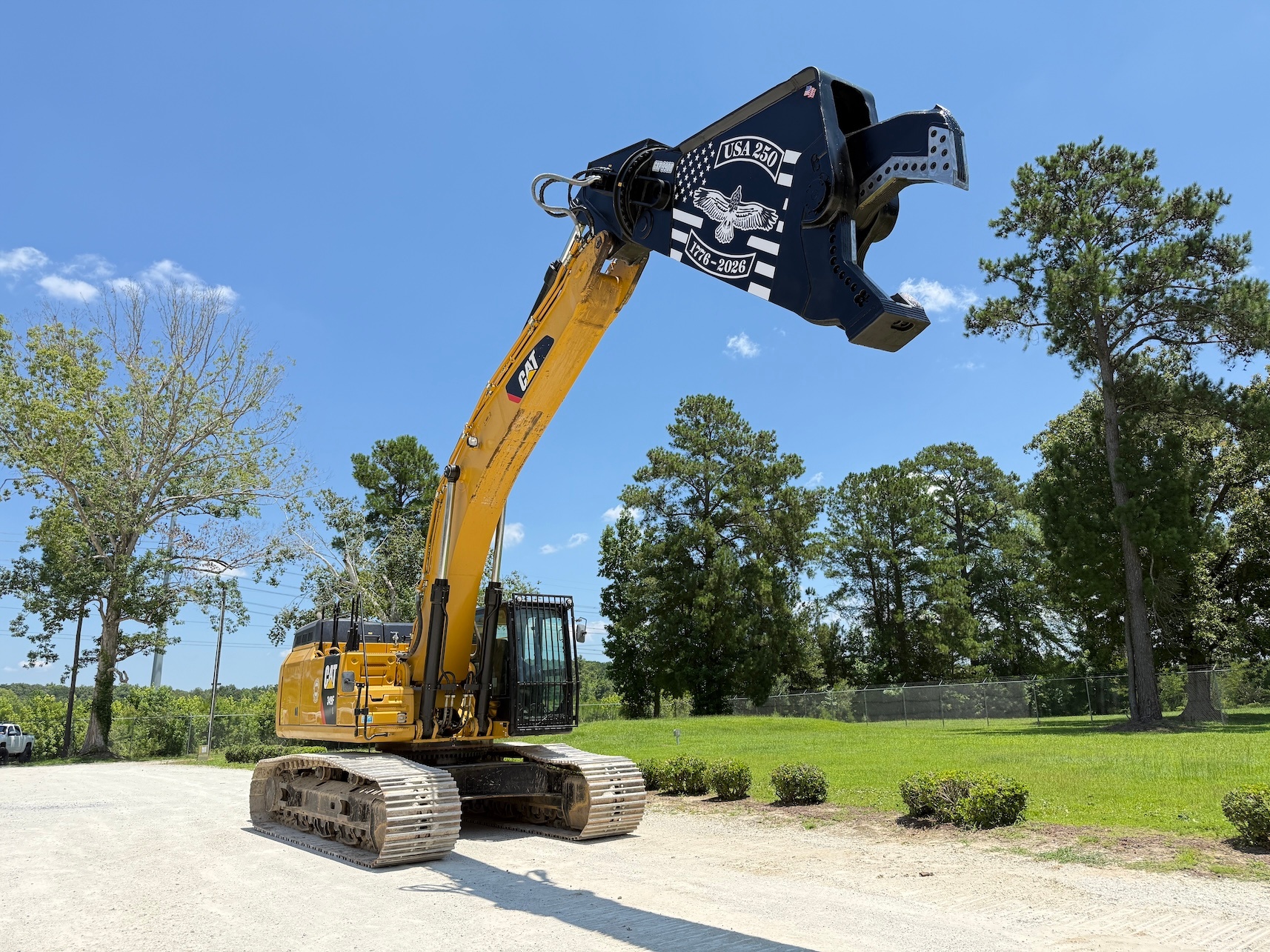 Used 2018 Caterpillar 349FL w Shear For Sale