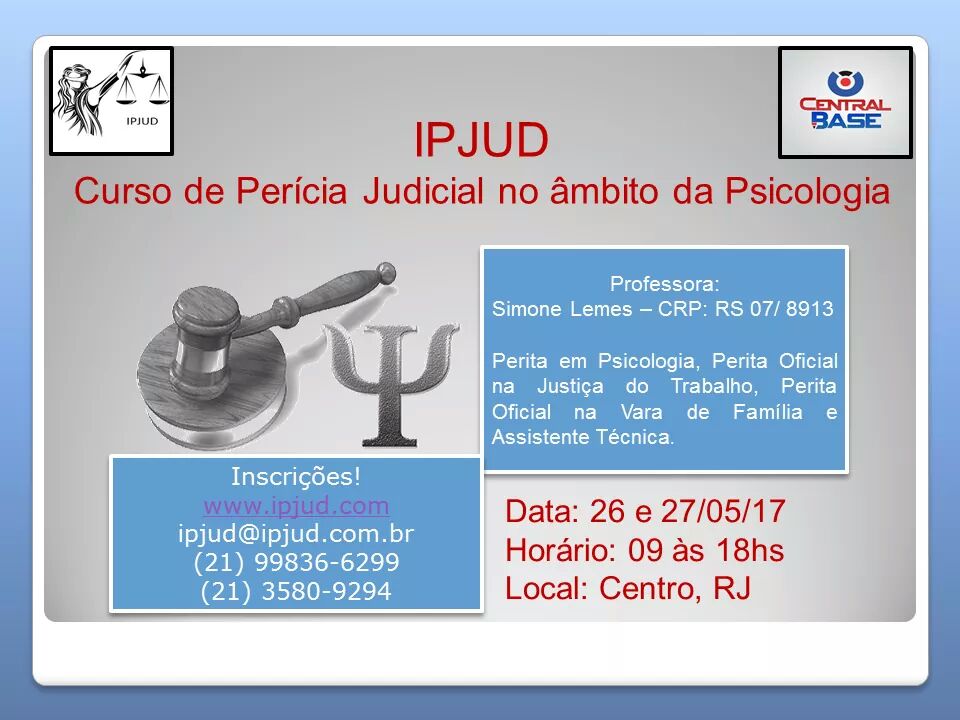 Perícia Judicial no Âmbito da Psicologia - RJ