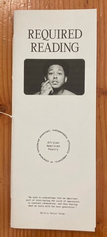Required Reading Poetry