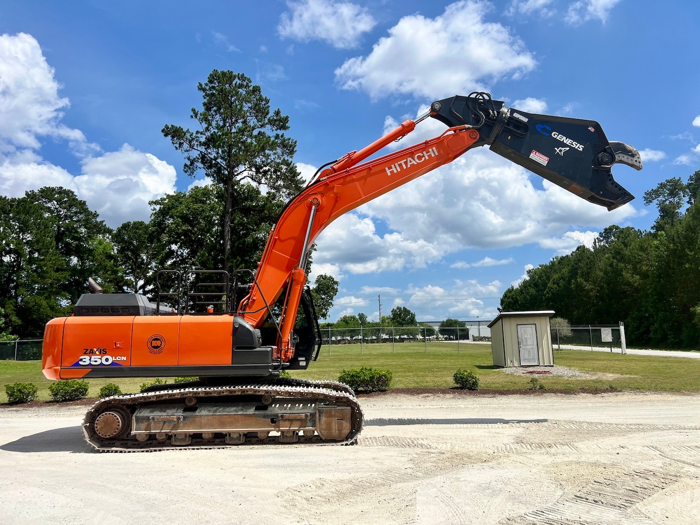 Used 2019 Hitachi ZX350LCN-6 w/ shear For Sale