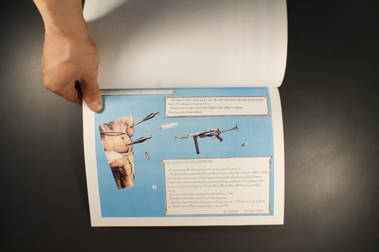 Documentation of The St. Jude You Prick Chain Letter Series thumbnail 2