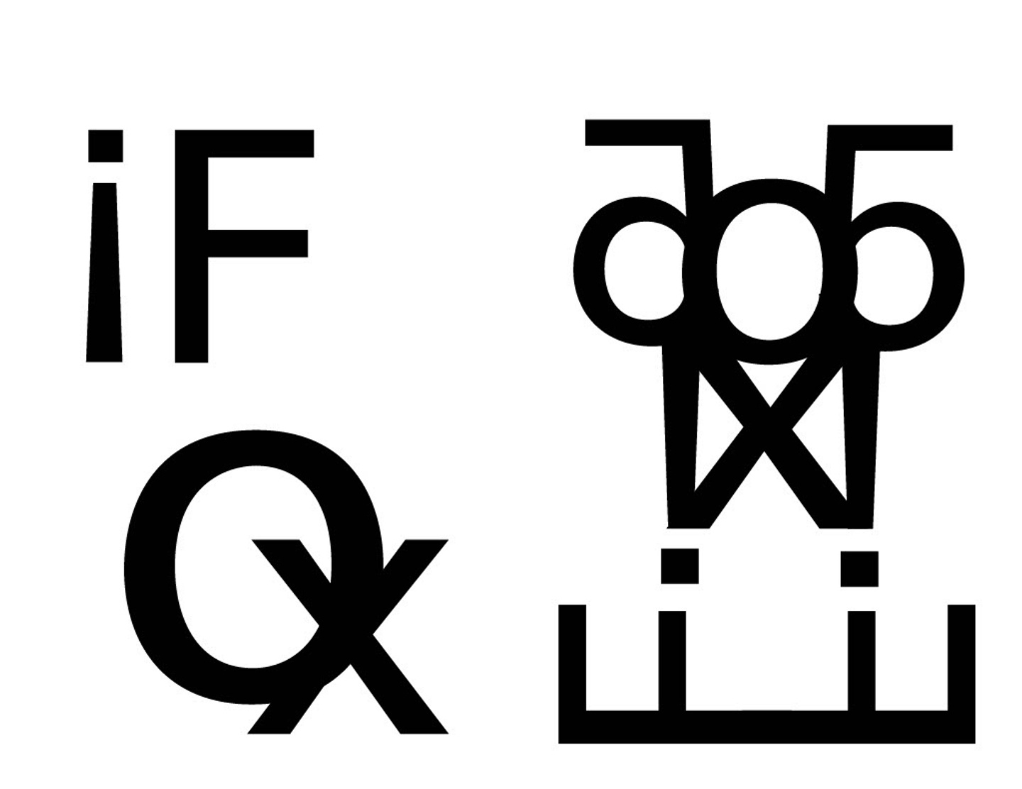 Letterform in layout