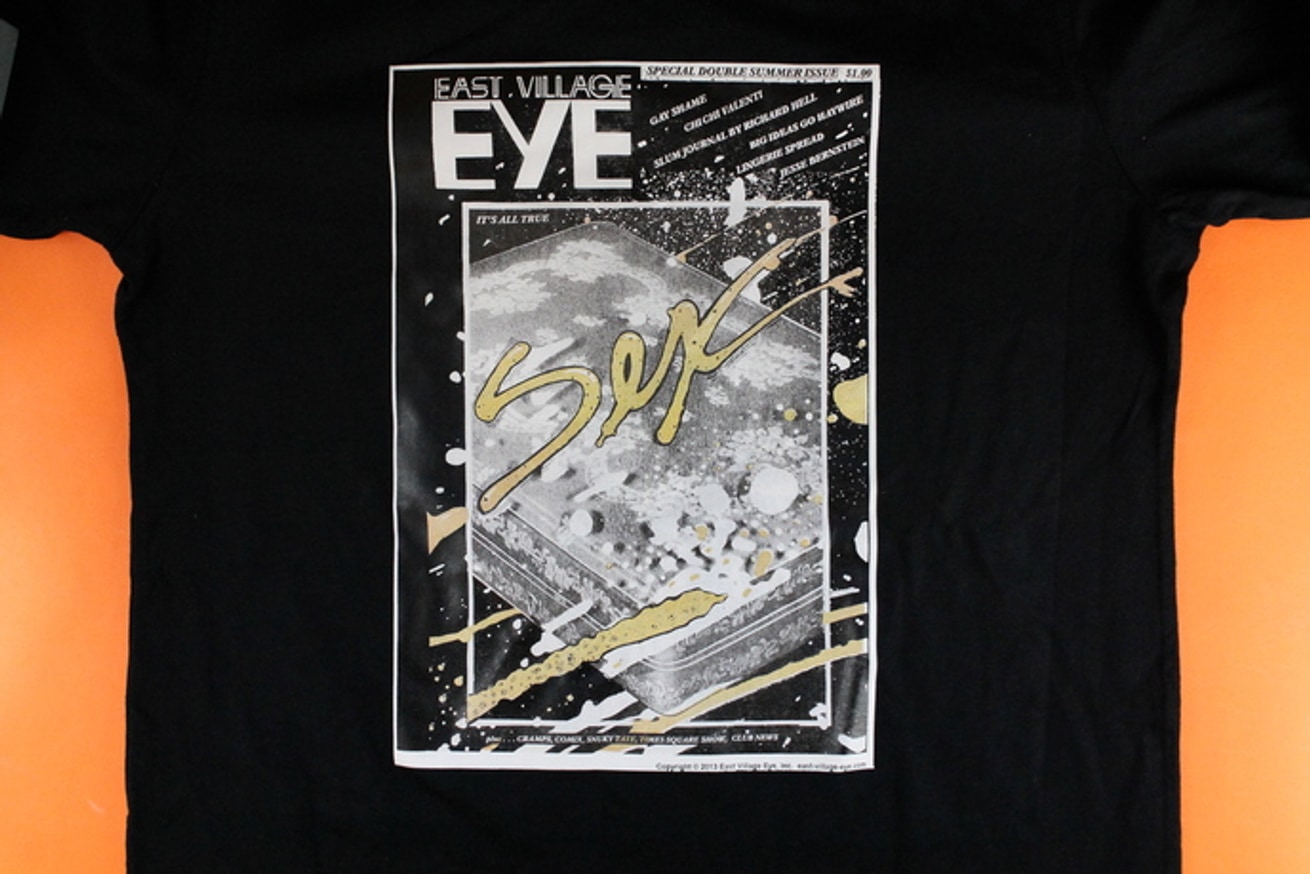 East Village Eye Summer 1980 "Sex" Black T-shirt  