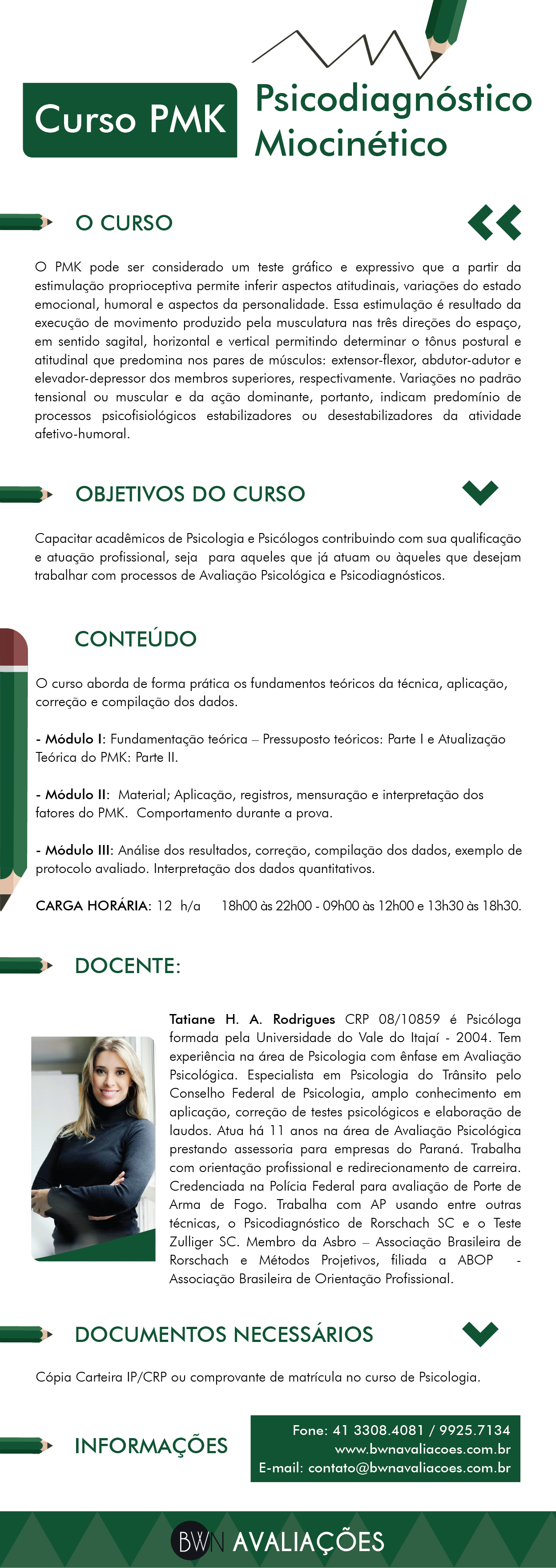 Curso teste PMK - Psicodiagnóstico Miocinético