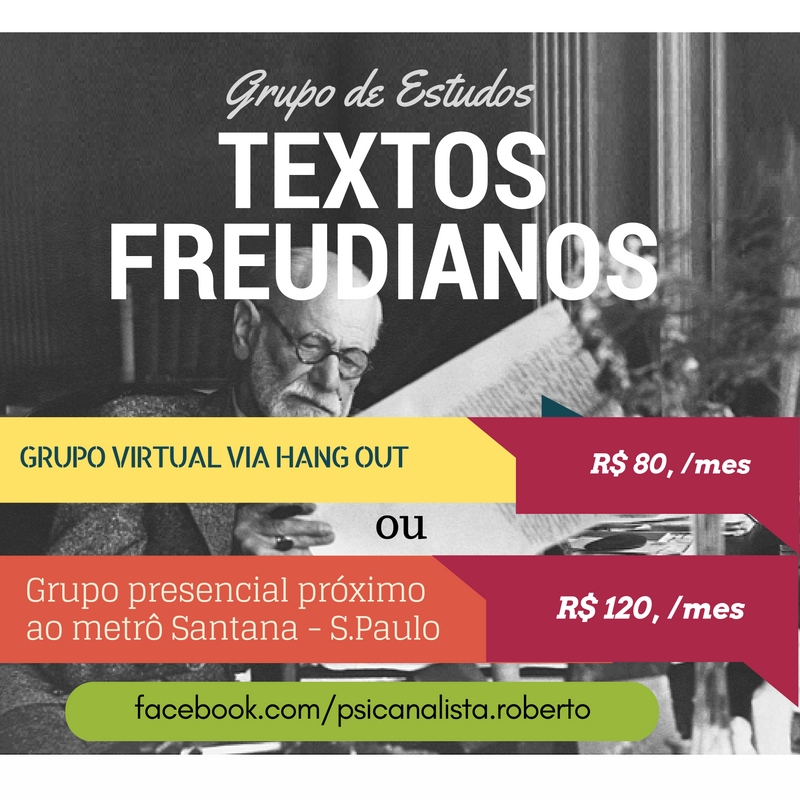 Grupo de estudos Textos Freudianos - online e presencial