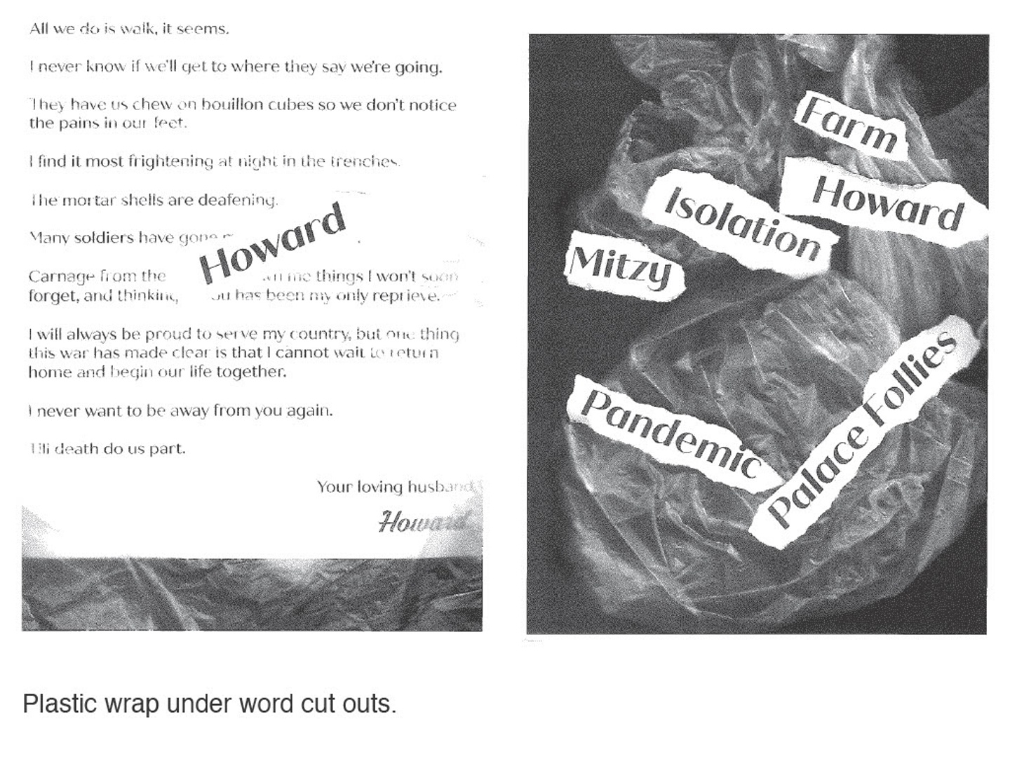 Typography manipulated by hand