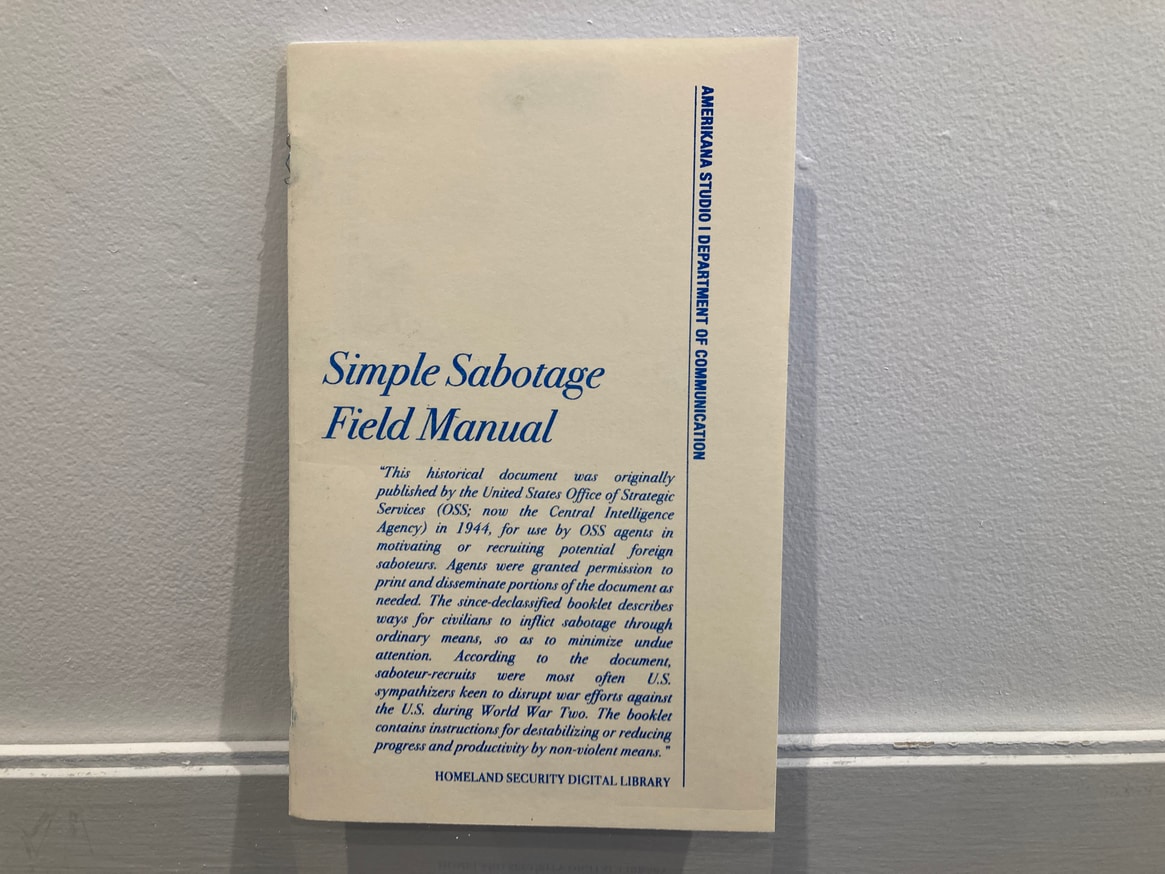 Simple Sabotage Field Manual