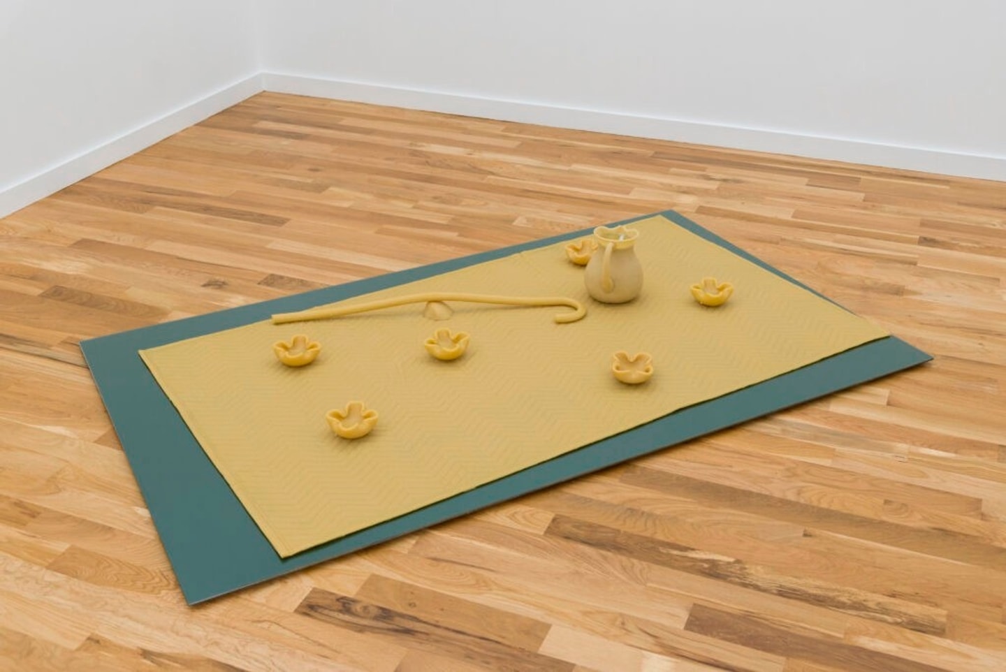Sterling Lawrence, “Pastoral Banquet,” 48×80 inches. Urethane rubber, formica, mirror, dibond, acrylic and aluminum. 