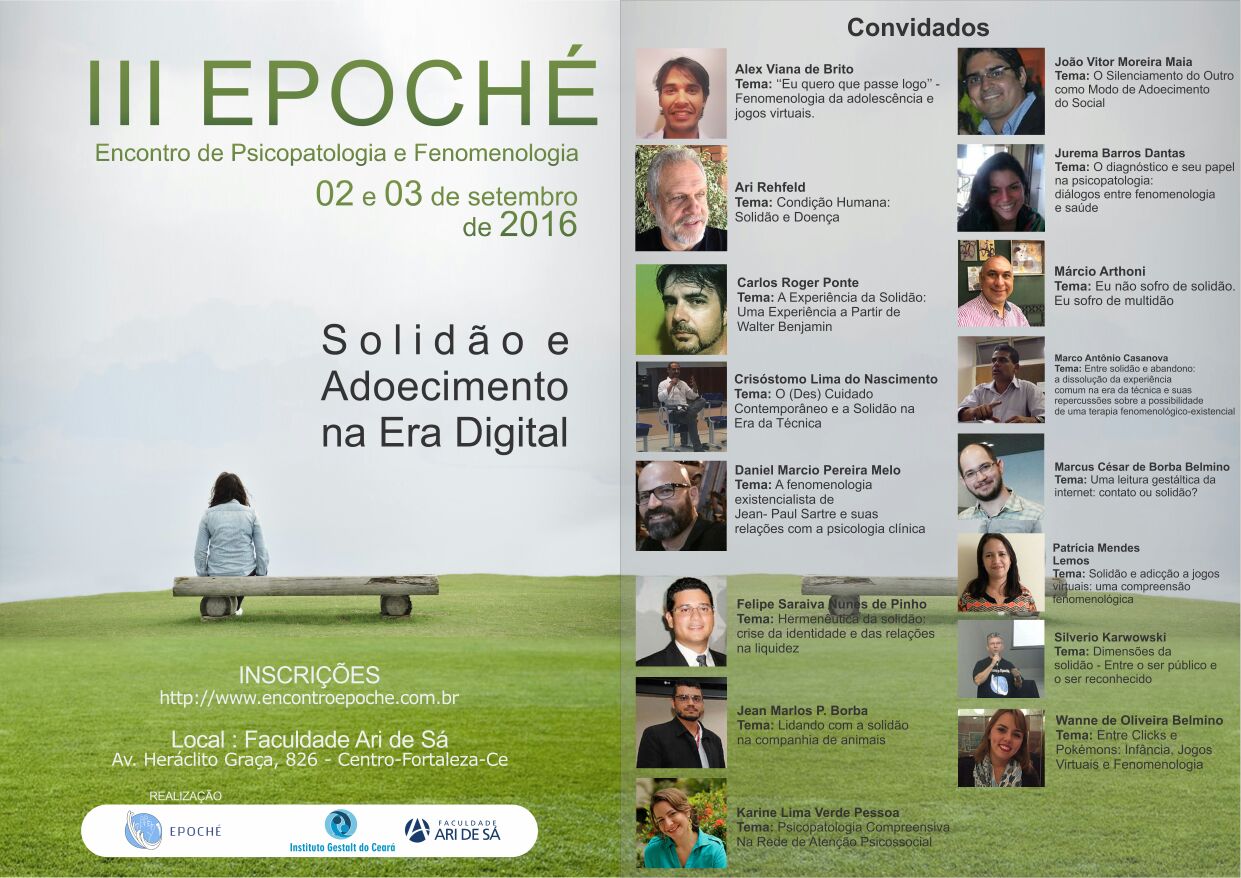 III Epoché Encontro de Psicopatologia e Fenomenologia - Solidão e Adoecimento na Era Digital