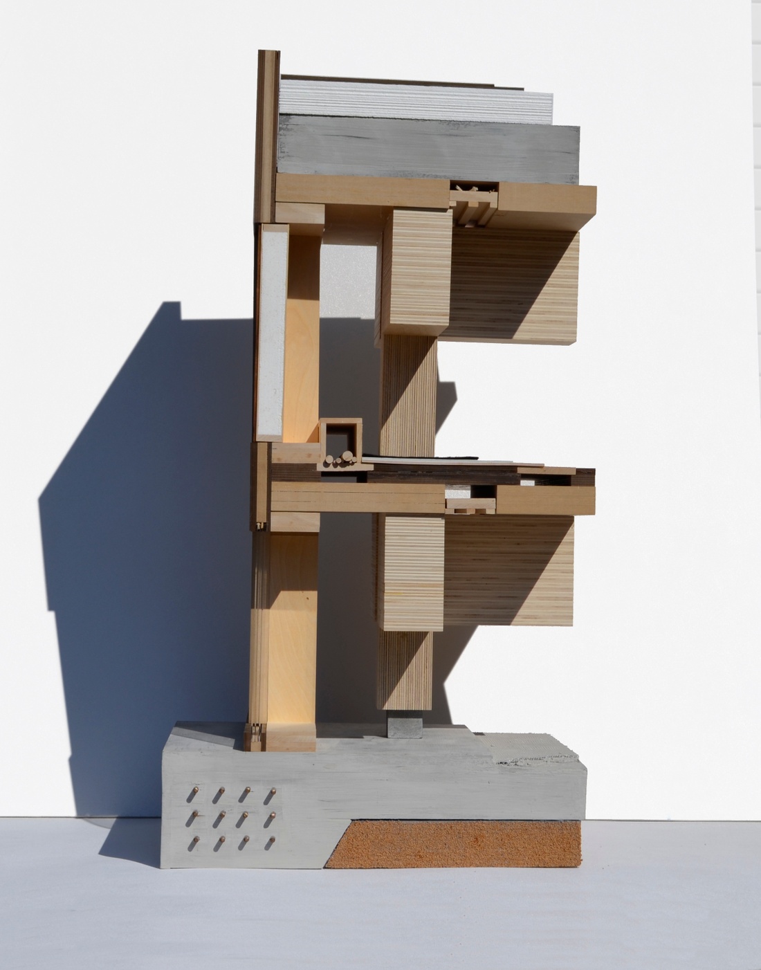 Detail model of the Wood Innovation and Design Center.