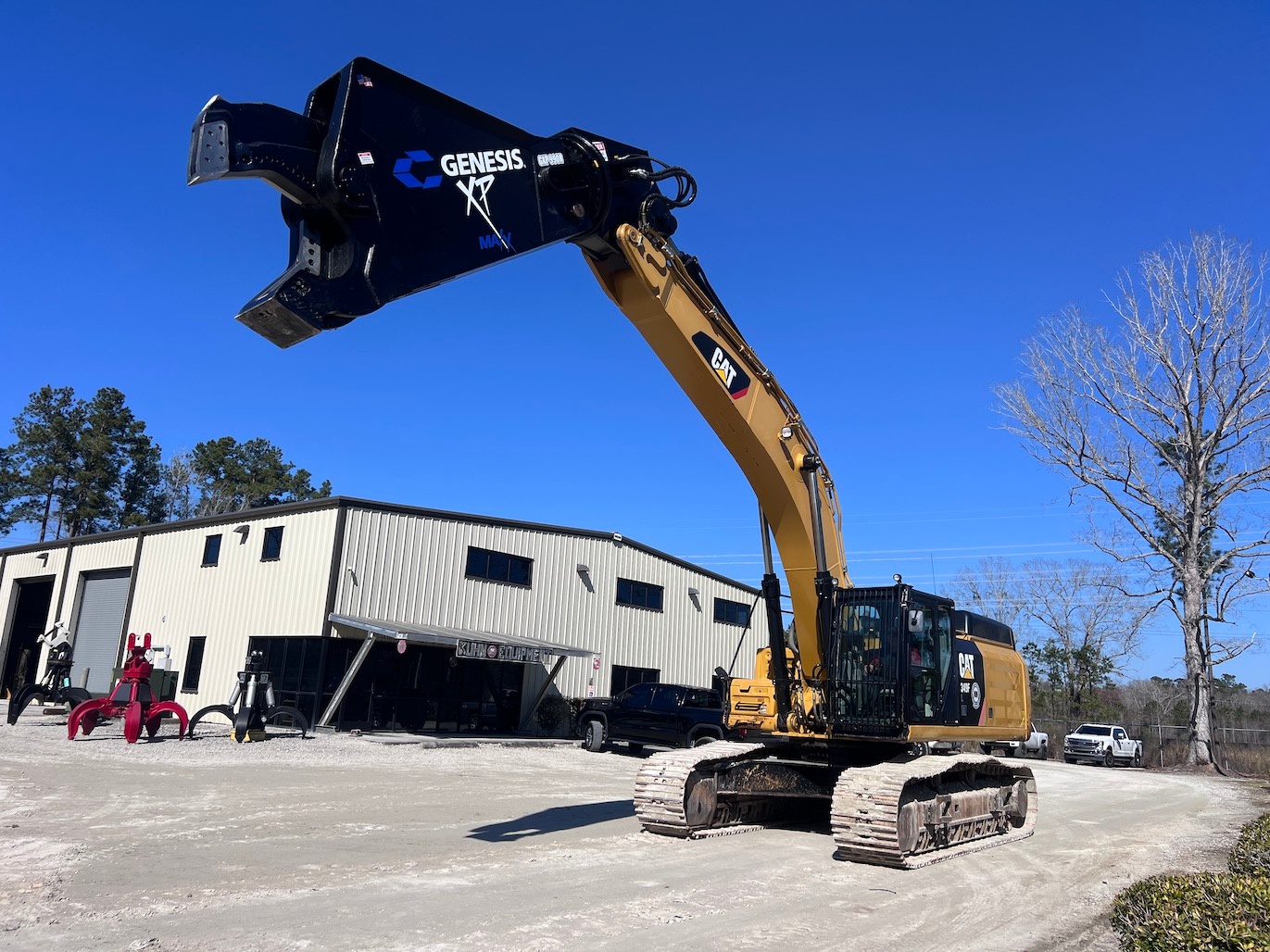 Used 2018 Caterpillar 349FL w Shear For Sale