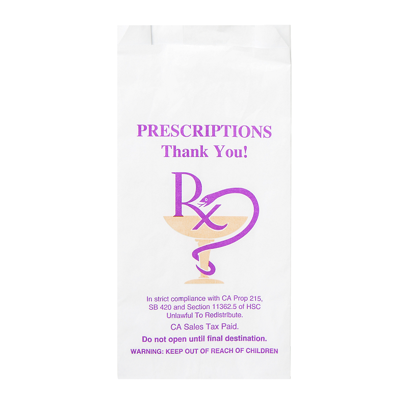 Photo of Medium Pharmacy RX Prescription Exit Bags